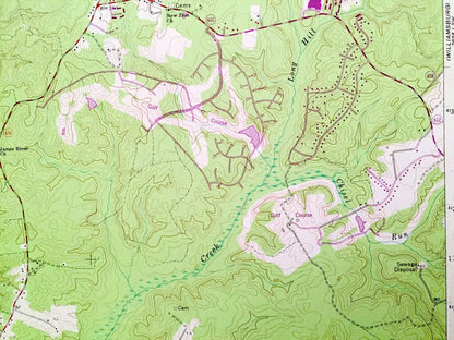 Antique Norge, Virginia 1965 US Geological Survey Topographic Map – James City County, Chickahominy River, Little Creek Reservoir, Toano, VA