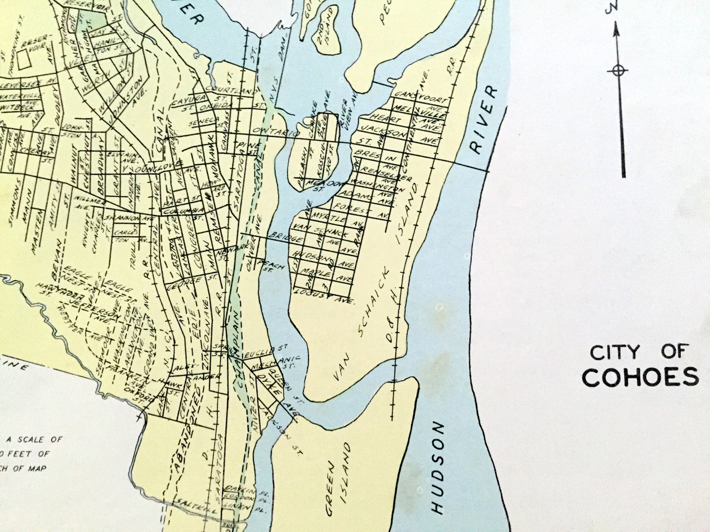 Antique Lockport, Mount Vernon, Jamestown & Cohoes, New York 1941 Historical Atlas City Street Map – Niagara, Westchester, Albany County, NY