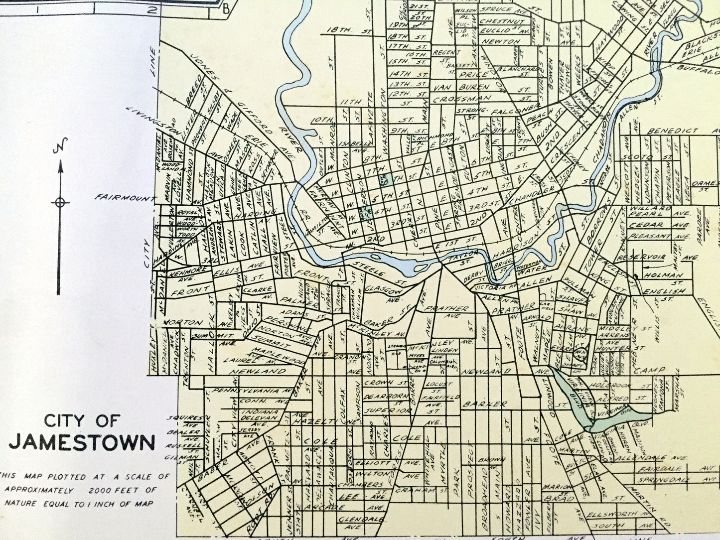 Antique Lockport, Mount Vernon, Jamestown & Cohoes, New York 1941 Historical Atlas City Street Map – Niagara, Westchester, Albany County, NY