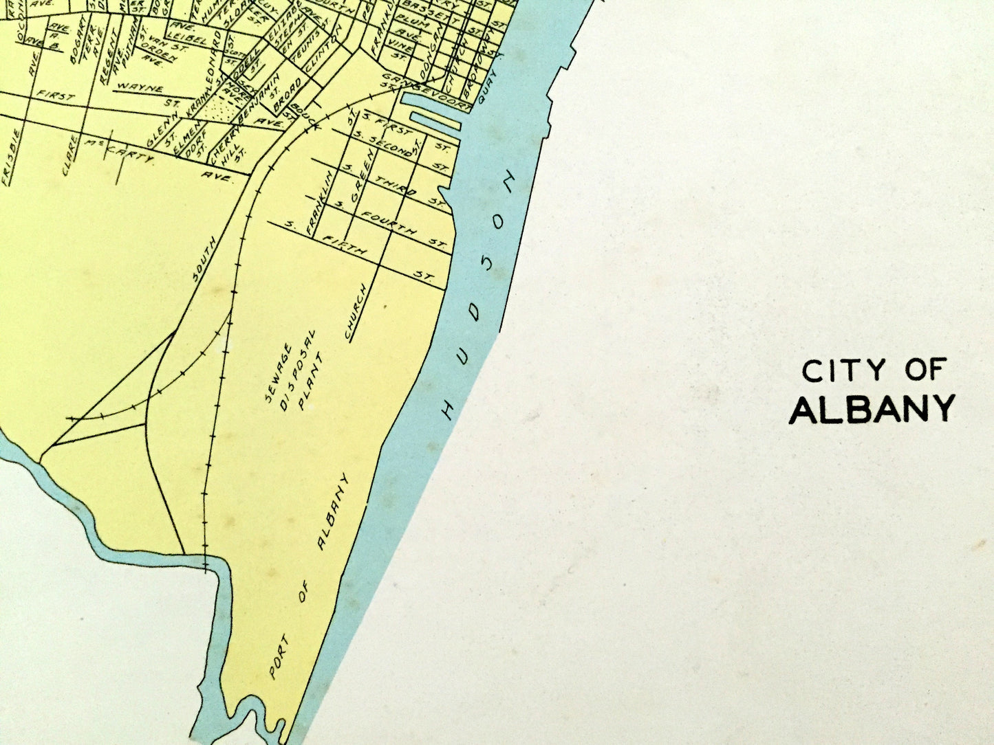 Antique Albany, New York 1941 Historical Atlas City Street Map – County, Hudson River Valley, Center Square, Pine Hills, Beverwyck, NY