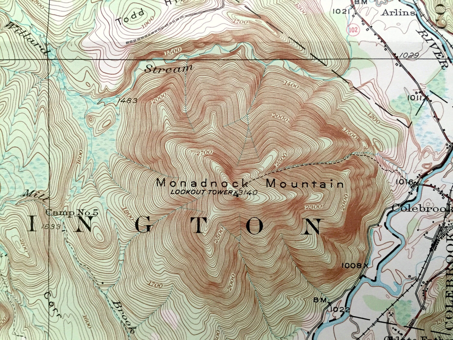 Antique Averill, Vermont 1953 US Geological Survey Topographic Map – Lemington, Brunswick, Stratford, Columbia, Stewartstown, New Hampshire