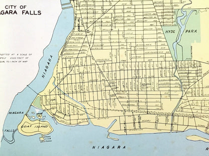 Antique Niagara Falls, Hudson, Cortland & Glen Cove, New York 1941 Historical Atlas City Street Map – Nassau, Columbia County, River Valley