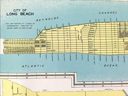 Antique Long Beach, Oswego, North Tonawanda & Fulton, New York 1941 Historical Atlas City Street Map – Nassau, Erie County, Lake Ontario, NY