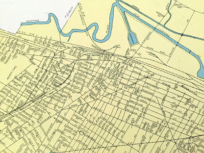 Antique Utica, Gloversville & Sherrill, New York 1941 Historical Atlas City Street Map – Oneida, Fulton, County, Mohawk River Valley, NY