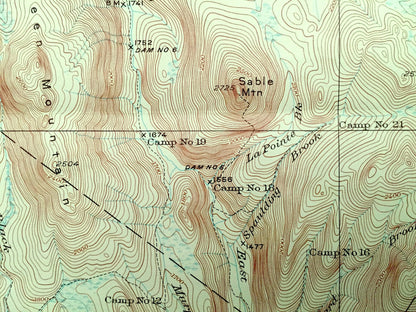 Antique Averill, Vermont 1953 US Geological Survey Topographic Map – Lemington, Brunswick, Stratford, Columbia, Stewartstown, New Hampshire