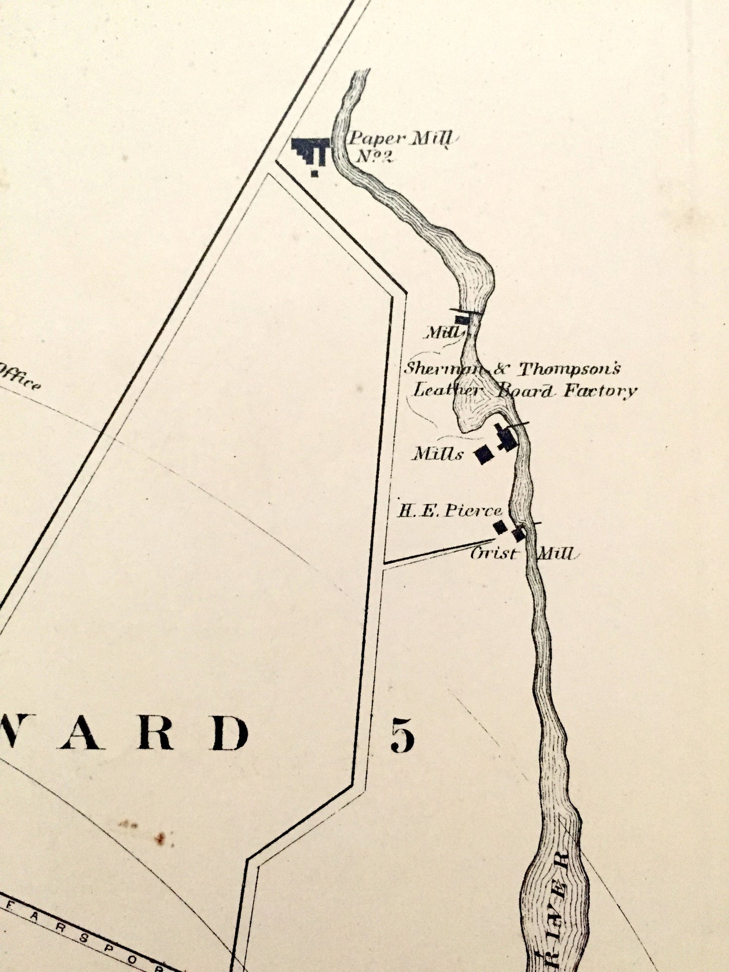 Antique 1887 Belfast, Maine Map by George N. Colby & Company – Waldo County, Passagassawakeag River, Washington, Calais, Vanceboro, ME