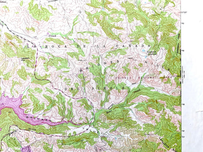 Antique Briones Valley, California 1959 US Geological Survey Topographic Map – Orinda, Martinez, Oakland, Contra Costa County, Alameda CA