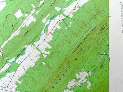 Antique Blairs Mills, Pennsylvania 1960 US Geological Survey Topographic Map – Juniata, Perry, Huntingdon, Franklin County, Lack, Tell, PA