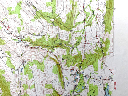 Antique Otisco Valley, New York 1955 US Geological Survey Topographic Map – Onondaga County, Spafford, Tully, Lafayette, Bromley, Vesper NY