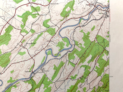 Antique Mohonk Lake, New York 1942 US Geological Survey Topographic Map – Ulster County, Marbletown, Rochester, New Paltz, Kripplebush NY