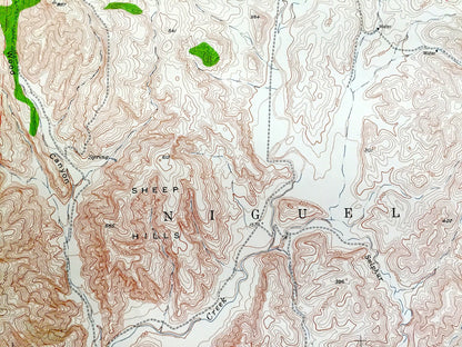 Antique San Juan Capistrano, California 1948 US Geological Survey Topographic Map – Orange County, South Laguna, Niguel, Mission Viejo, CA