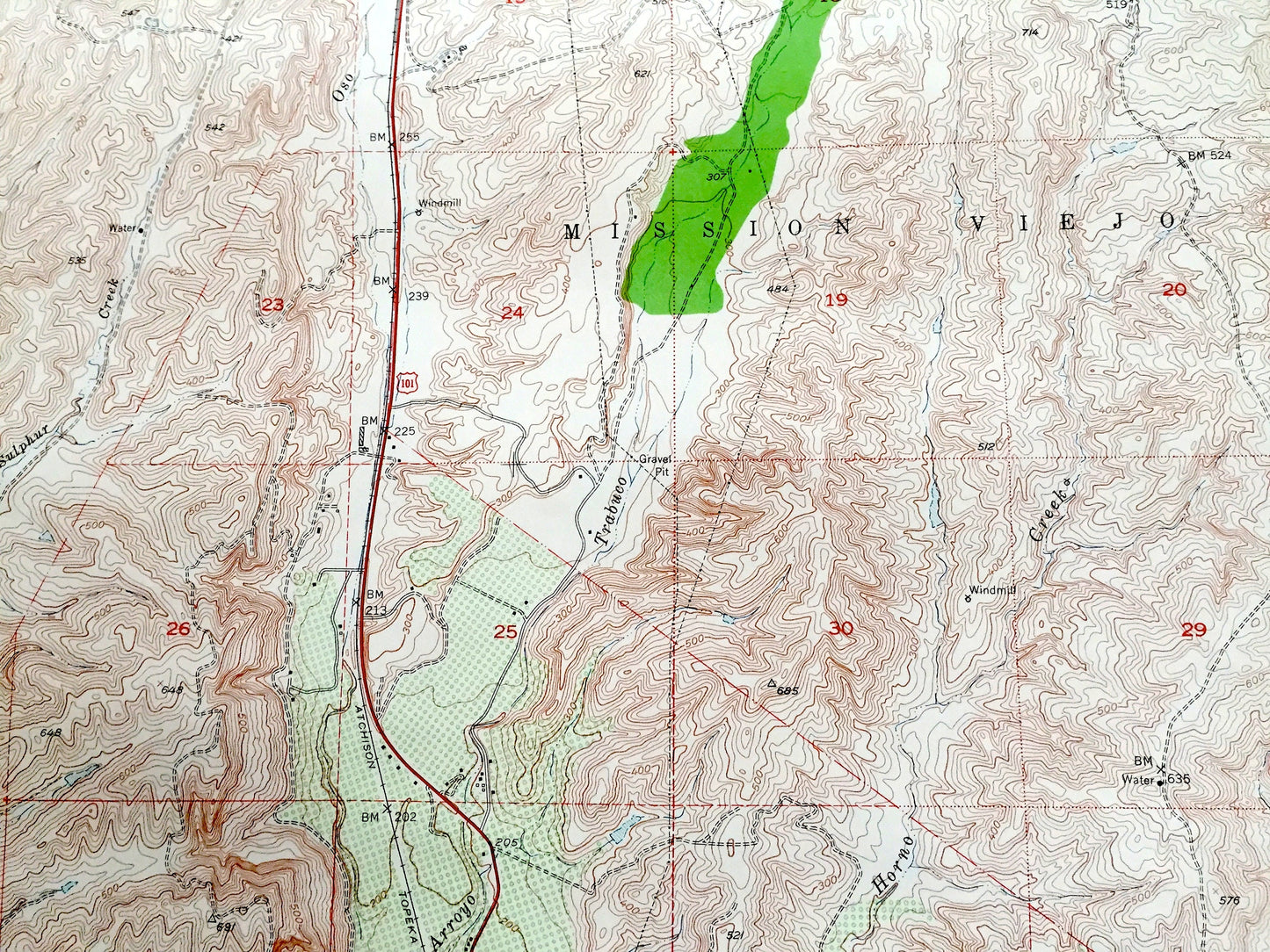 Antique San Juan Capistrano, California 1948 US Geological Survey Topographic Map – Orange County, South Laguna, Niguel, Mission Viejo, CA