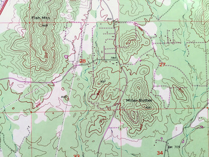 Antique Project City, California 1957 US Geological Survey Topographic Map – Shasta County, Central Valley, Whiskeytown Trinity National, CA