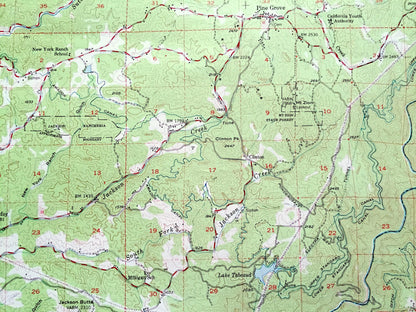 Antique Mokelumne Hill, California 1948 US Geological Survey Topographic Map – Amador, Calaveras County, West Point, Pioneer, Volcano, CA