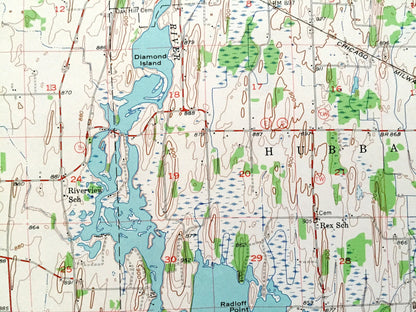 Antique Horicon, Wisconsin 1955 US Geological Survey Topographic Map – Dodge County, Sinissippi Lake, Marsh Wildlife Area, Juneau, Mayville