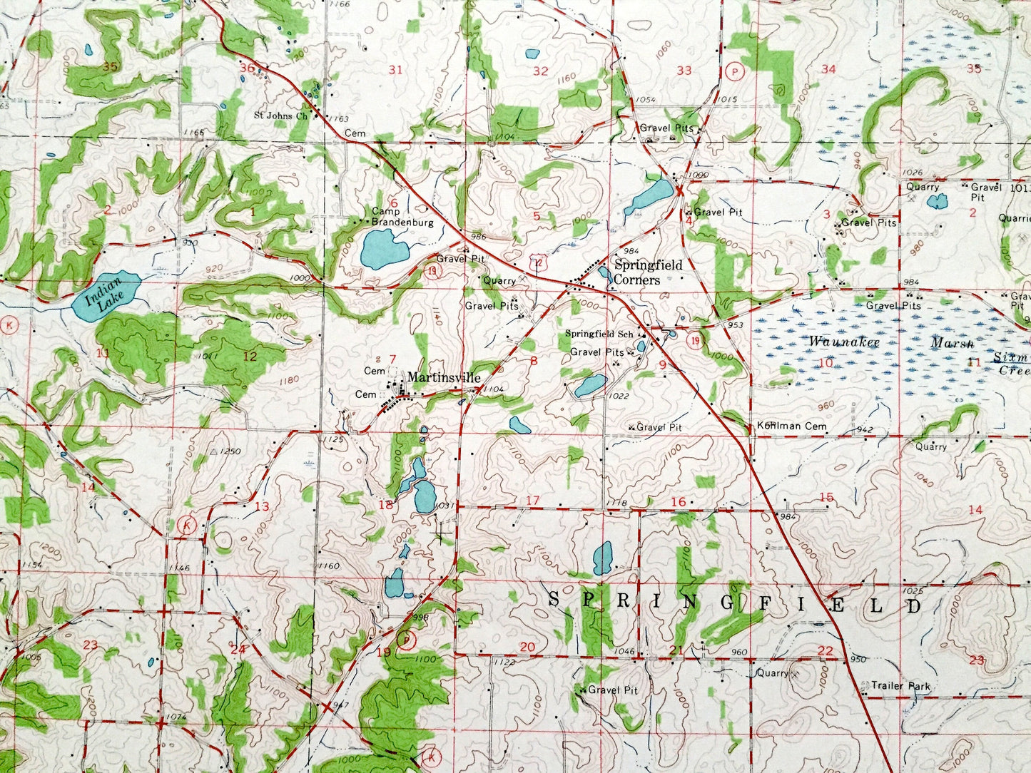 Antique Cross Plains, Wisconsin 1962 US Geological Survey Topographic Map – Dane County, Middleton, Black Earth, Mt Horeb, Mazomanie, WI