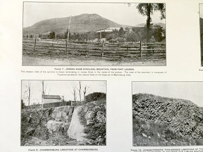Antique Mercersburg-Chambersburg, Pennsylvania 1909 US Geological Survey Topographic Photographs – Fulton, Franklin County, Schooley Plain