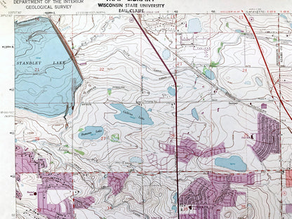 Antique Denver, Colorado 1965 US Geological Survey Topographic Map – Arvada, Jefferson County, Edgewater, Wheatridge, Lakeside, Standley, CO