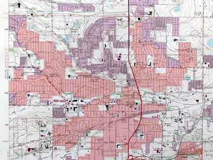 Antique Denver, Colorado 1965 US Geological Survey Topographic Map – Arvada, Jefferson County, Edgewater, Wheatridge, Lakeside, Standley, CO