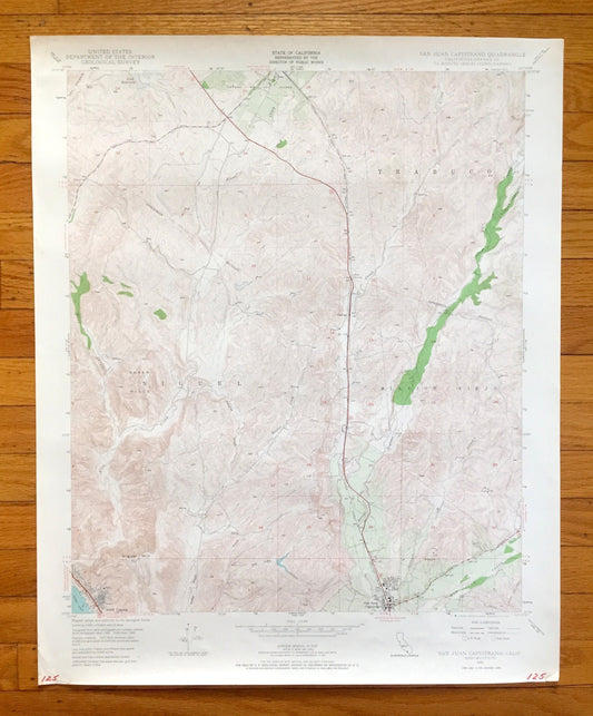 Antique San Juan Capistrano, California 1948 US Geological Survey Topographic Map – Orange County, South Laguna, Niguel, Mission Viejo, CA