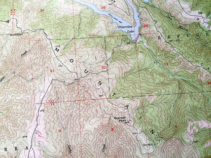 Antique Montara Mountain, California 1956 US Geological Survey Topographic Map – Buri Buri, San Mateo, Pedro, San Francisco, El Granada, CA