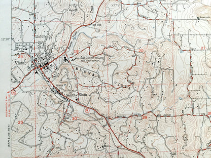Antique San Marcos, California 1949 US Geological Survey Topographic Map – San Diego County, Carlsbad, Vista, Buena, Escondido, Oceanside CA