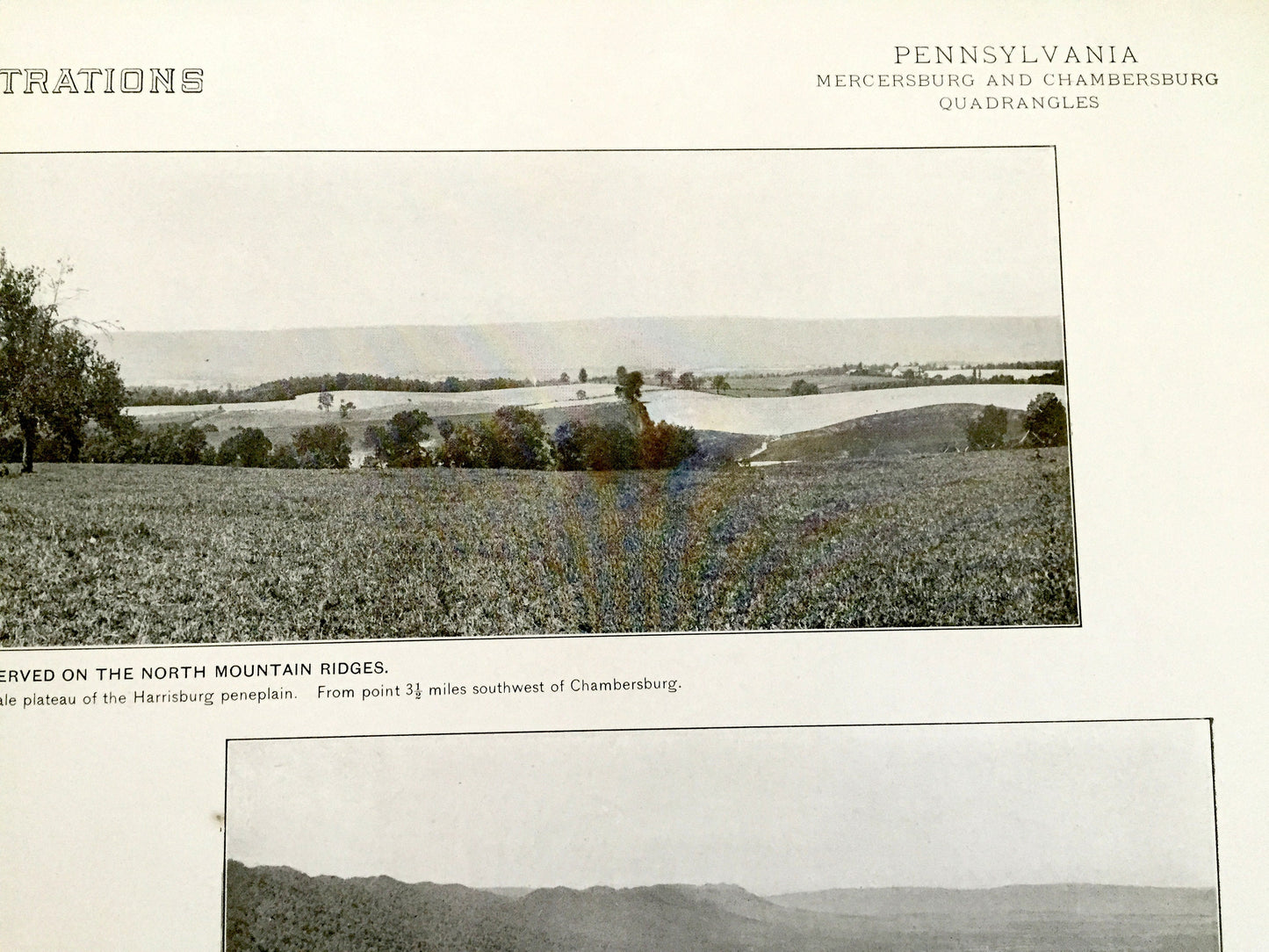 Antique Mercersburg-Chambersburg, Pennsylvania 1909 US Geological Survey Topographic Photographs – Fulton, Franklin County, Schooley Plain