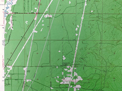Antique Finley Butte, Oregon 1963 US Geological Survey Topographic Map – Deschutes County, La Pine, Deschutes National Forest, OR