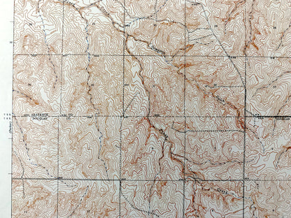 Antique Piney Creek, Colorado 1942 US Geological Survey Topographic Map – Arapahoe, Douglas, Elbert County, Baldwin Gulch, Sulphur Gulch, CO