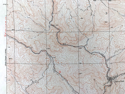 Antique Pine, Colorado 1948 US Geological Survey Topographic Map – Jefferson County, Glenelk, Ferndale, Riverview, Buffalo Creek, CO
