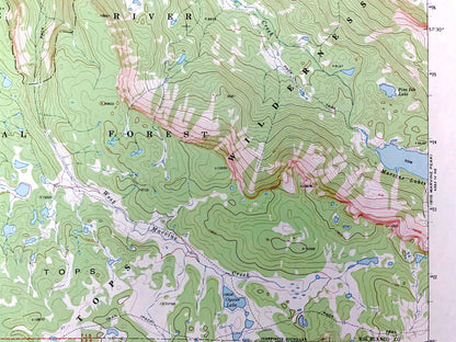 Antique Oyster Lake, Colorado 1977 US Geological Survey Topographic Map – Rio Blanco, Garfield County, White River National Forest, CO