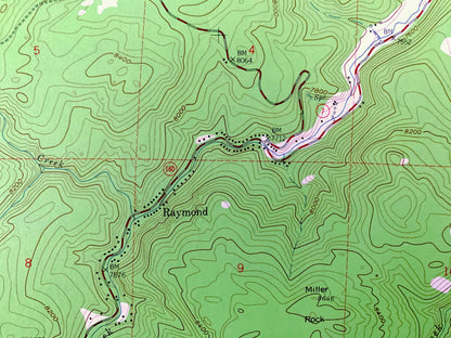 Antique Raymond, Colorado 1957 US Geological Survey Topographic Map – Boulder County, Riverside, Peaceful Valley, Gresham, Balarat, CO