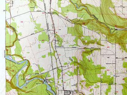 Antique Estacada, Oregon 1954 US Geological Survey Topographic Map – Clackamas County, Eagle Creek, Douglas Ridge, Currinsville, Faraday, OR