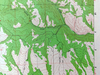 Antique Sanderson Spring, Oregon 1963 US Geological Survey Topographic Map – Umatilla, Union County, Grande Ronde Valley, Colt Canyon, OR