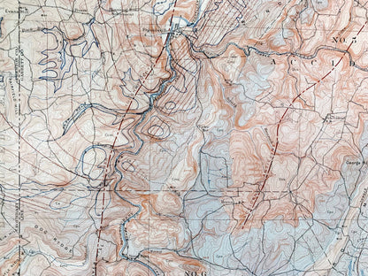 Antique Accident, Maryland 1908 US Geological Survey Topographic Map – Selbysport, Sang Run, McHenry Friendsville Deep Creek Pennsylvania MD