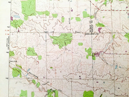 Antique Nova, Ohio 1960 US Geological Survey Topographic Map – Ashland, Lorain, Huron County, Ruggles, Troy, New London, Rochester, OH