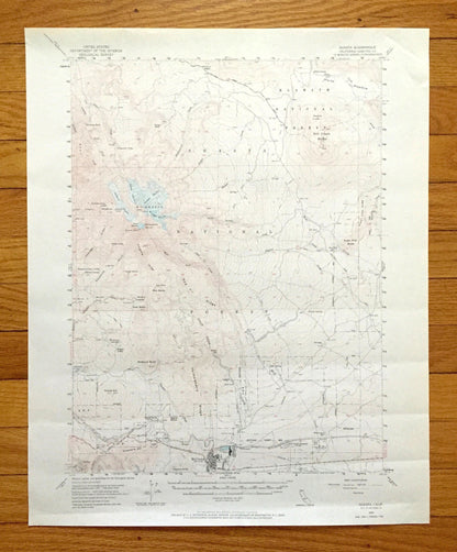 Antique Mount Shasta, California 1954 US Geological Survey Topographic Map – Siskiyou County, Klamath National Forest, McCloud, Ski Park, CA