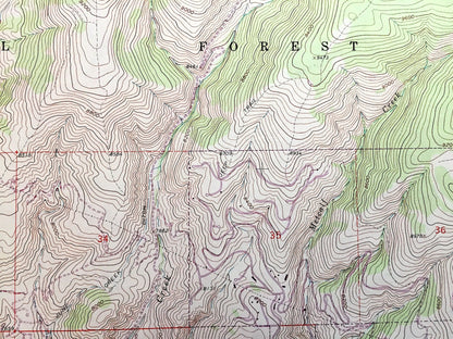 Antique Edwards, Colorado 1962 US Geological Survey Topographic Map – White River National Forest, Eagle County, Rockies, Eagle River, CO