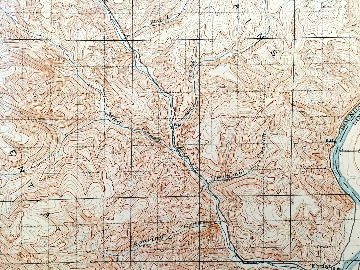 Antique Lake Chelan, Washington 1901 US Geological Survey Topographic Map – Douglas County, Okanogan-Wenatchee National Forest Waterville WA