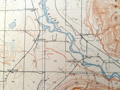Antique Sumas, Washington 1908 US Geological Survey Topographic Map – Whatcom County, Bellingham, Lynden, Everson, Nooksak River, Lake, WA