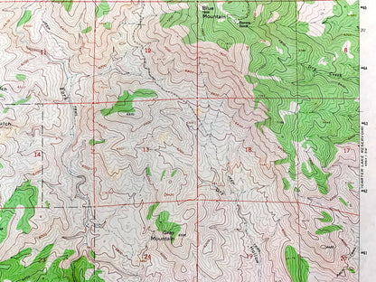 Antique Pinewood Lake, Colorado 1962 US Geological Survey Topographic Map – Larimer, Boulder County, Roosevelt National Forest, Reservoir CO