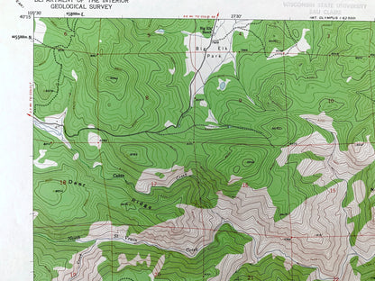 Antique Raymond, Colorado 1957 US Geological Survey Topographic Map – Boulder County, Riverside, Peaceful Valley, Gresham, Balarat, CO