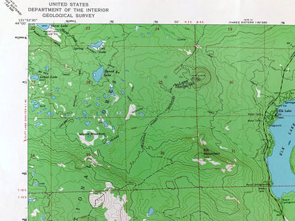 Antique Elk Lake, Oregon 1963 US Geological Survey Topographic Map – Lane, Deschutes County, Deschutes National Forest, Hosmer Lake, OR