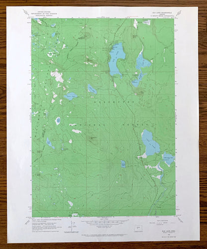 Antique Elk Lake, Oregon 1963 US Geological Survey Topographic Map – Lane, Deschutes County, Deschutes National Forest, Hosmer Lake, OR