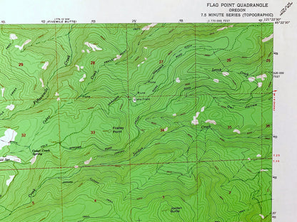 Antique Flag Point, Oregon 1962 US Geological Survey Topographic Map – Hood River, Wasco County, Mount Hood National Forest, Mt OR