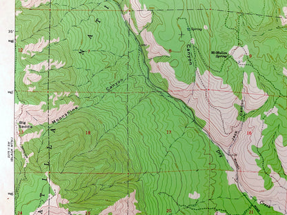Antique Sanderson Spring, Oregon 1963 US Geological Survey Topographic Map – Umatilla, Union County, Grande Ronde Valley, Colt Canyon, OR