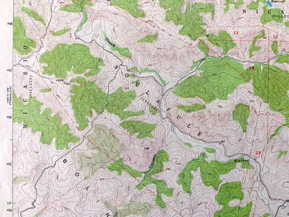 Antique Point Reyes NE, California 1954 US Geological Survey Topographic Map – Sonoma, Marin County, Nicasio, Laguna De San Antonio, CA