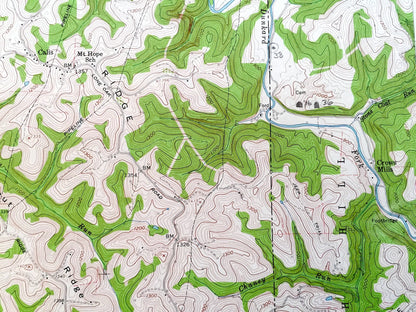 Antique Majorsville, West Virginia 1959 US Geological Survey Topographic Map – Marshall County, Pleasant Valley, Lone Oak Beelers Station WV