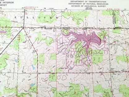 Antique Polk, Ohio 1961 US Geological Survey Topographic Map – Ashland, Medina, Wayne County, Redhaw, Perry, Montgomery, Cinnamon Lake, OH
