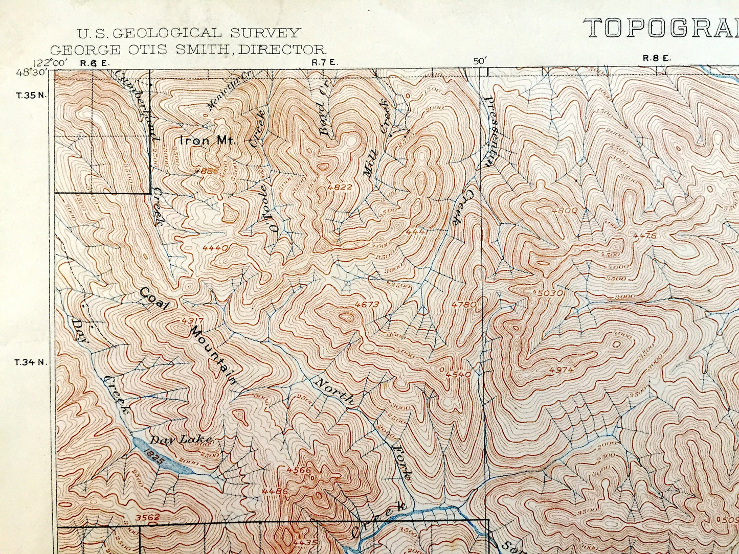 Antique Stillaguamish, Washington 1901 US Geological Survey Topographic Map – Skagit, Snohomish County, Granite Falls, Darrington, Oso, WA